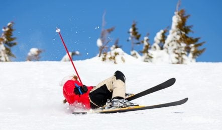 Skiing injury