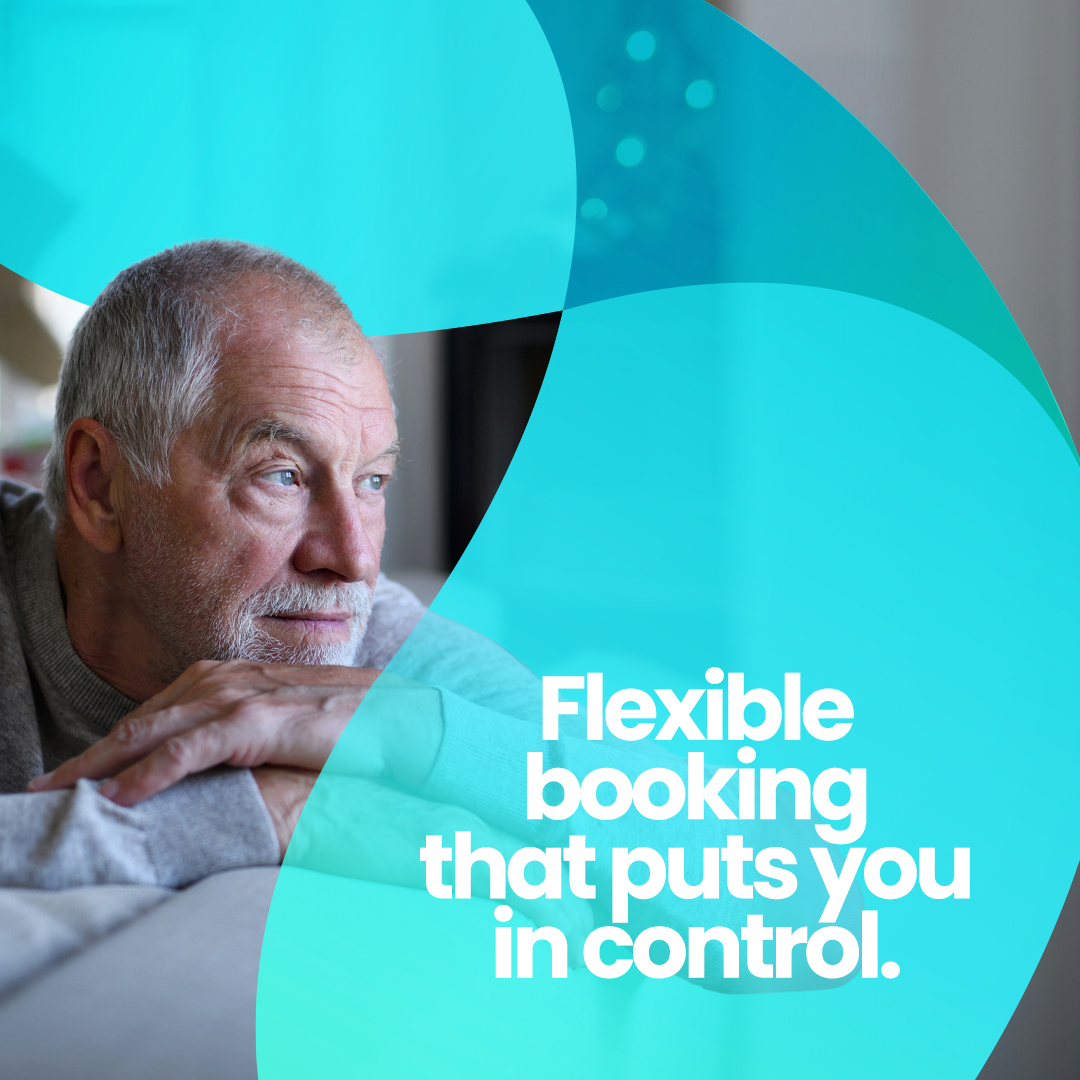 Flexible booking that puts you in control.